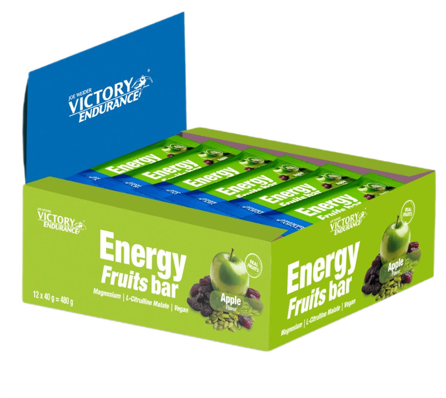 Joe Weider Victory Endurance Energy Fruits Bar, Apple - 12 x 40g - Weider