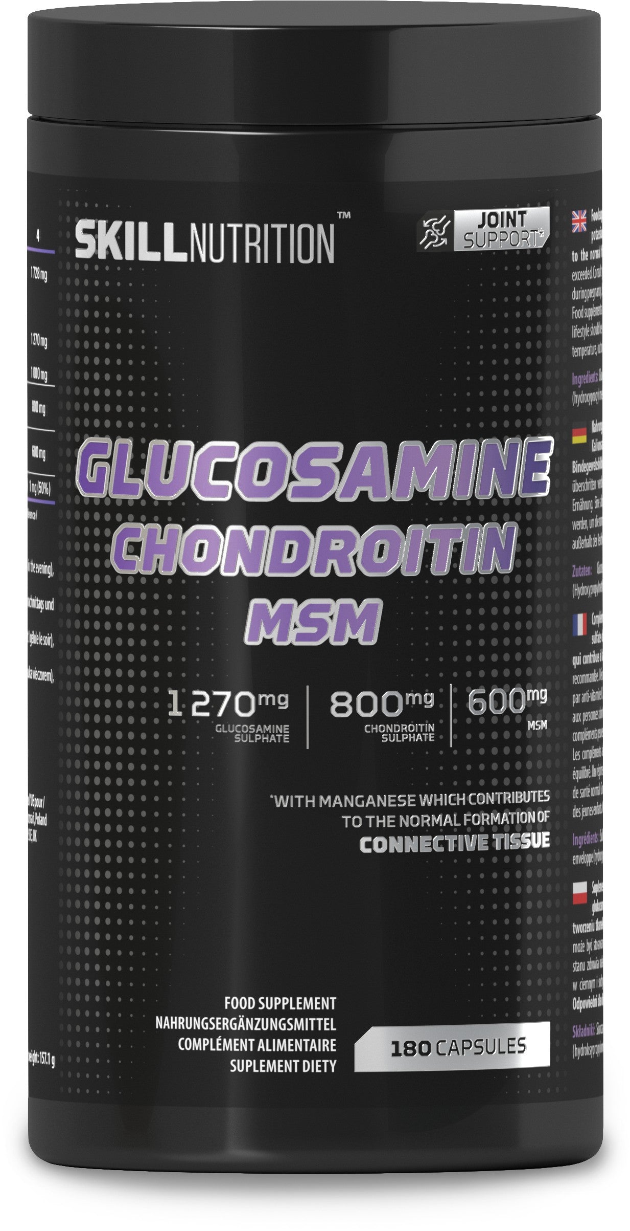 Glucosamine Chondroitin MSM - 180 caps - Skill Nutrition