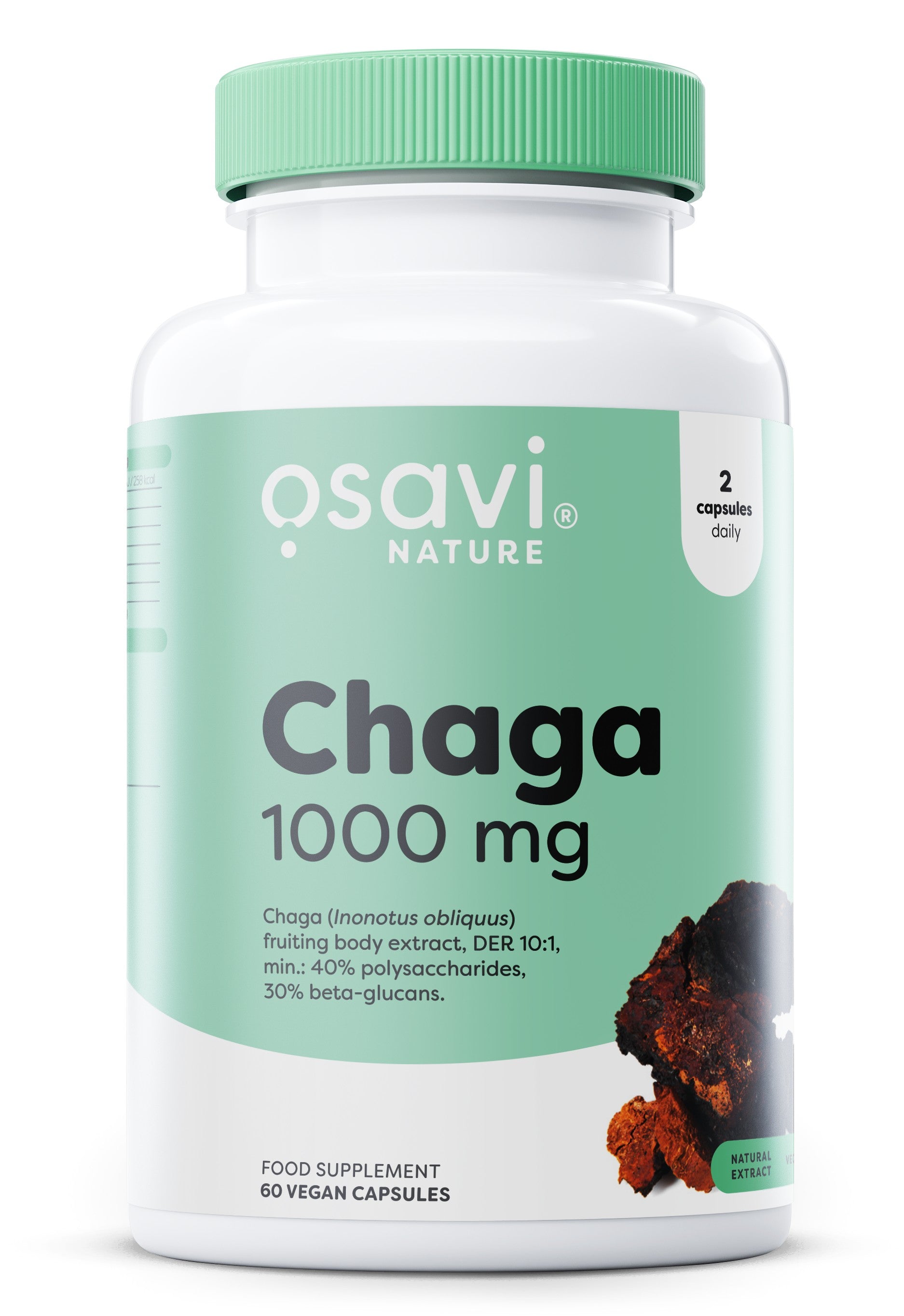 Chaga, 1000mg - 60 vegan caps - Osavi