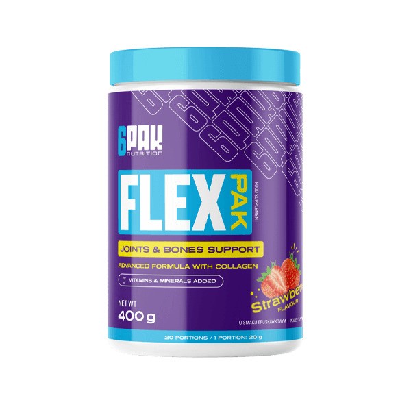 Flex Pak, Strawberry - 400 grams - 6PAK