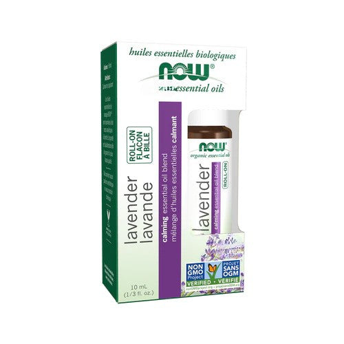 Essential Oil Roll-On, Lavender - 10 ml. - NOW Foods