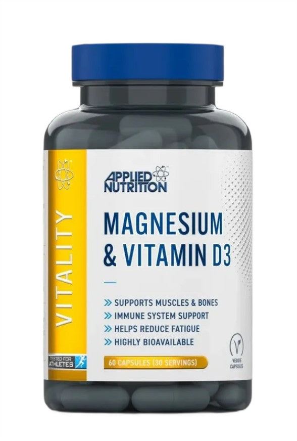 Magnesium & Vitamin D3 - 60 vcaps - Applied Nutrition