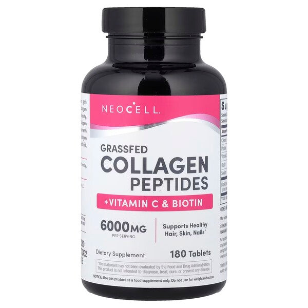 Grassfed Collagen Peptides + Vitamin C & Biotin - 180 tablets - NeoCell