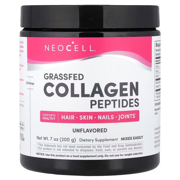 Grassfed Collagen Peptides, Unflavored - 200 grams - NeoCell