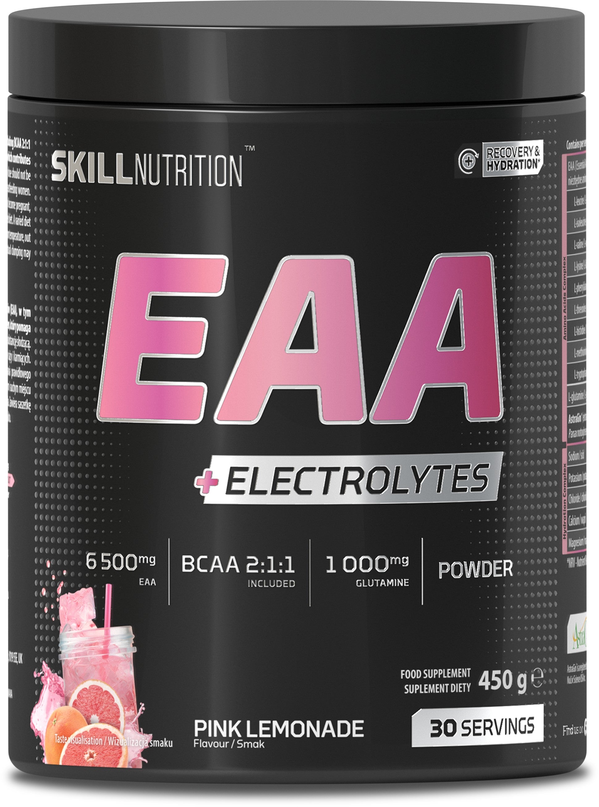 EAA + Electrolytes, Pink Lemonade - 450 grams - Skill Nutrition