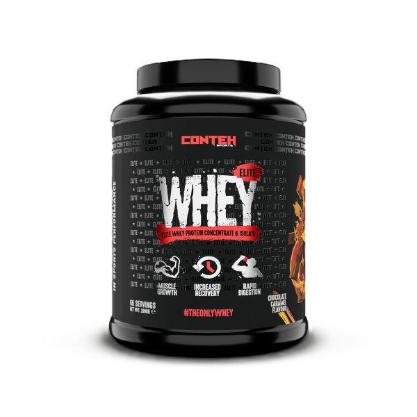 Whey Elite, Chocolate Caramel - 1980 grams - Conteh Sports