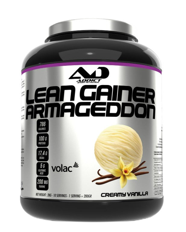 Lean Gainer Armageddon, Creamy Vanilla - 2000 grams - Addict Sport Nutrition