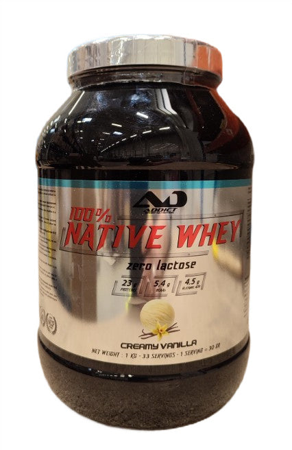 100% Native Whey Zero Lactose, Creamy Vanilla - 1000 grams - Addict Sport Nutrition