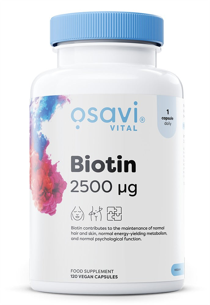 Biotin, 2500mcg - 120 vegan caps - Osavi