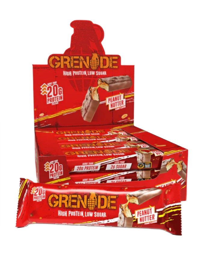 Protein Bars, Peanut Nutter (EAN 5060221206822) - 12 x 60g - Grenade