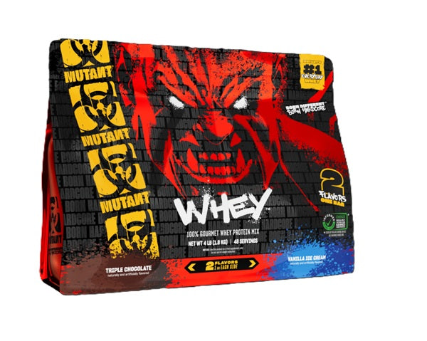 Mutant Whey 2 Flavours, Triple Chocolate & Vanilla Ice Cream - 1800 grams - Mutant