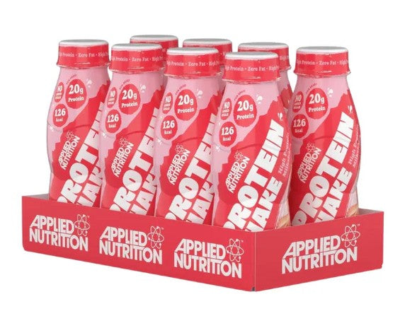 High Protein Shake, Strawberries & Cream (EAN 05056555202074) - 8 x 330 ml. - Applied Nutrition