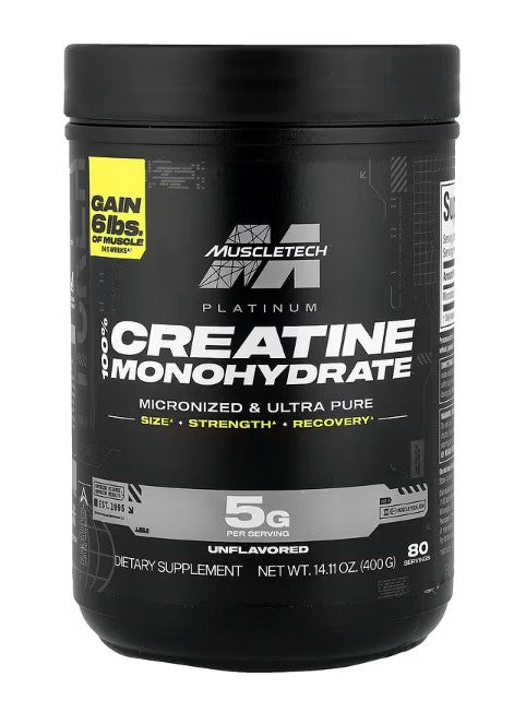 Platinum 100% Creatine Monohydrate - 400 grams - MuscleTech
