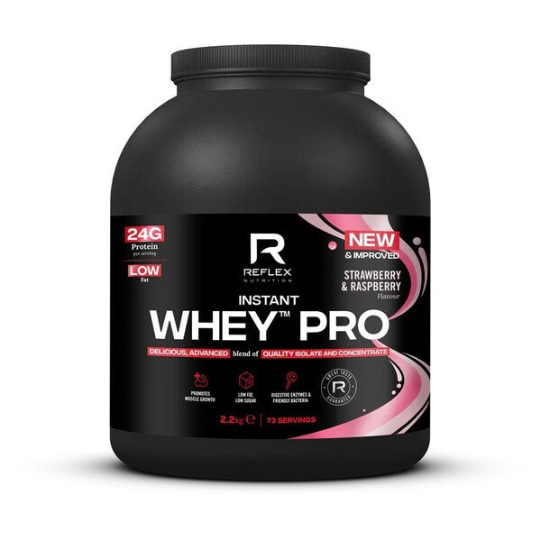 Instant Whey PRO, Strawberry & Raspberry - 2200 grams - Reflex Nutrition
