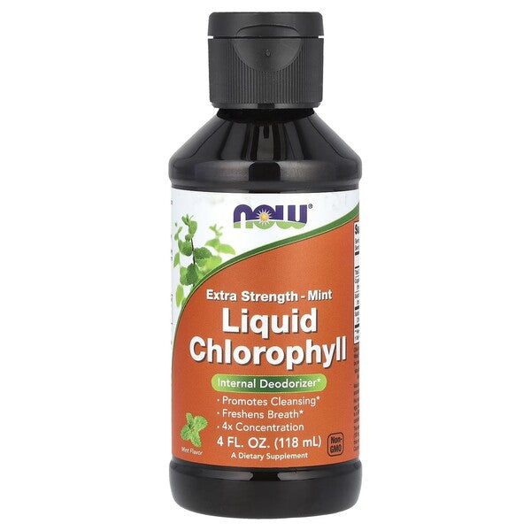 Extra Strength Liquid Chlorophyll, Mint - 118 ml. - NOW Foods