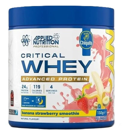 Critical Whey, Banana Strawberry Smoothie - 132 grams (4 servings) - Applied Nutrition