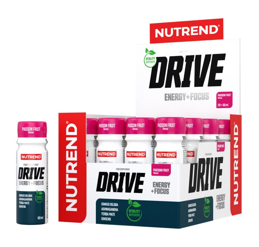 Drive Shot, Passion Fruit - 20 x 60 ml. - Nutrend