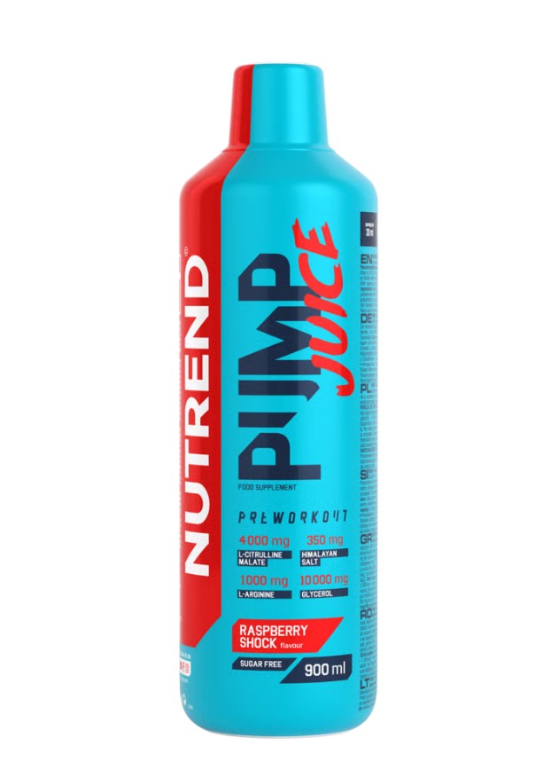 Pump Juice, Raspberry Shock - 900 ml. - Nutrend
