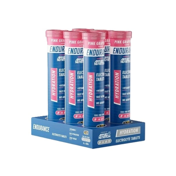 Endurance Hydration Electrolyte Effervescent Tablets, Pink Grapefruit - 6 x 20 tabs - Applied Nutrition
