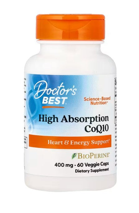 High Absorption CoQ10 with BioPerine, 400mg - 60 vcaps - Doctor's Best