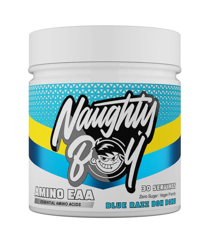 Amino EAA, Blue Razz Bon Bons - 345 grams - Naughty Boy