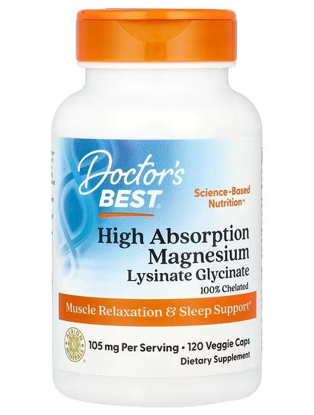 High Absorption Magnesium, 105mg - 120 vcaps - Doctor's Best