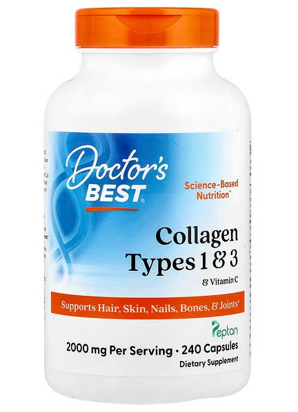 Collagen Types 1 and 3 with Vitamin C - 240 caps - Doctor's Best