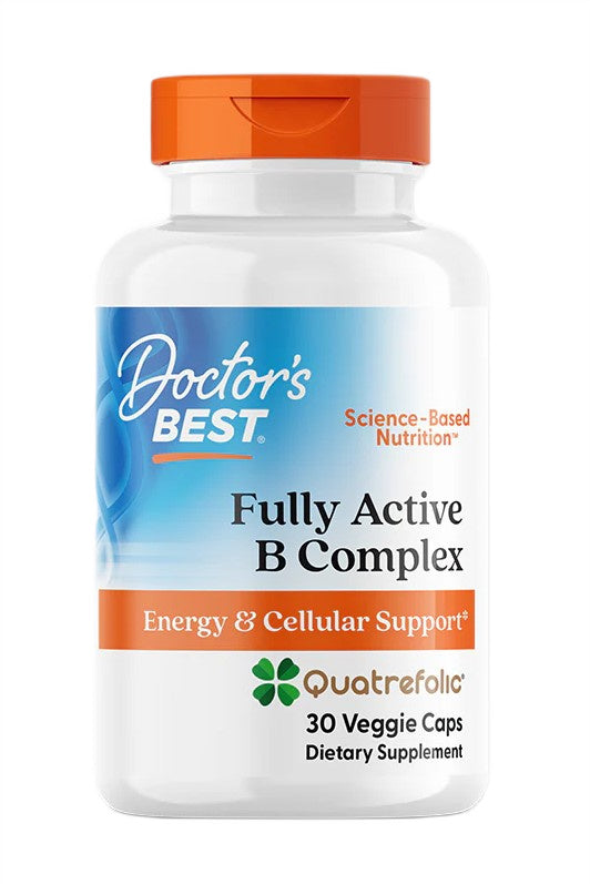 Fully Active B-Complex with Quatrefolic - 30 vcaps - Doctor's Best