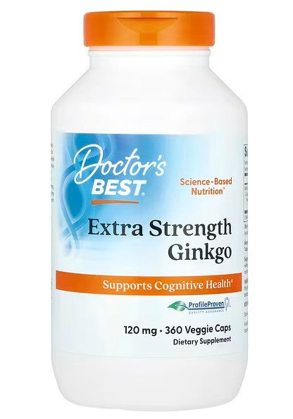 Extra Strength Ginkgo, 120mg - 360 vcaps - Doctor's Best