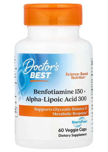 Benfotiamine 150 + Alpha-Lipoic Acid 300 - 60 vcaps - Doctor's Best