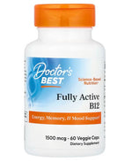 Fully Active B12, 1500mcg - 60 vcaps - Doctor's Best