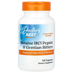 Betaine HCl Pepsin & Gentian Bitters - 120 caps - Doctor's Best