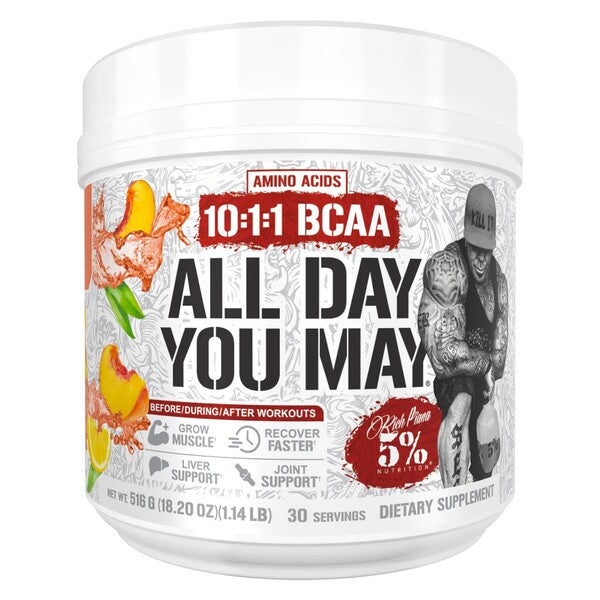 AllDayYouMay - Legendary Series, Peach Tea - 516 grams - 5% Nutrition