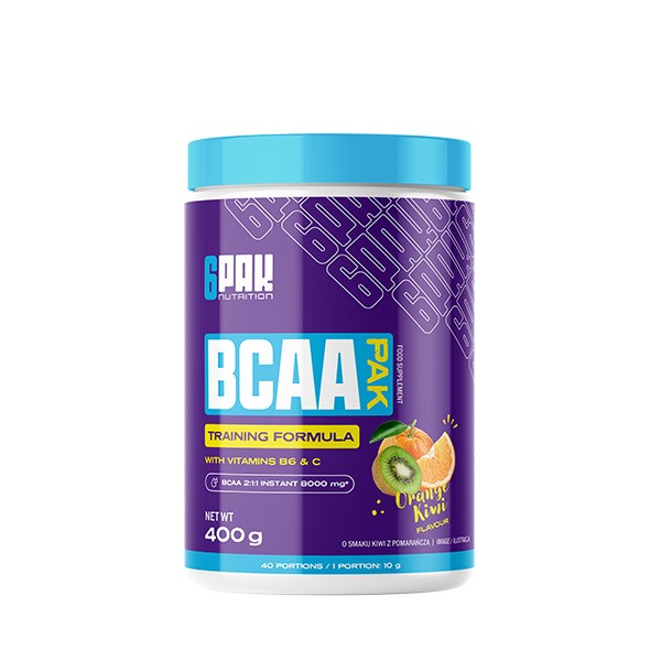 BCAA Pak, Orange Kiwi - 400 grams - 6PAK