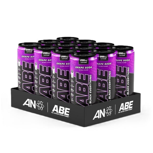 ABE Energy + Performance Cans, Grape Soda - 12 x 330 ml. - Applied Nutrition