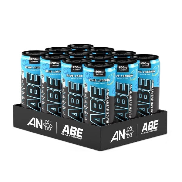 ABE Energy + Performance Cans, Blue Lagoon - 12 x 330 ml. - Applied Nutrition