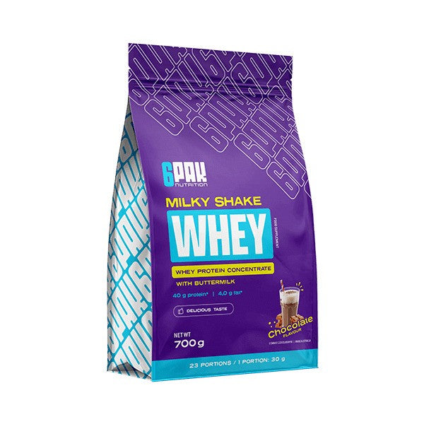 Milky Shake Whey, Chocolate - 700 grams - 6PAK