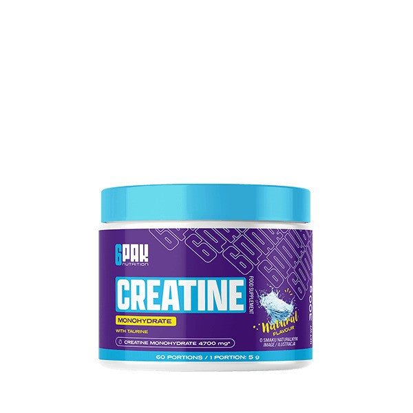Creatine Monohydrate, Natural - 300 grams - 6PAK