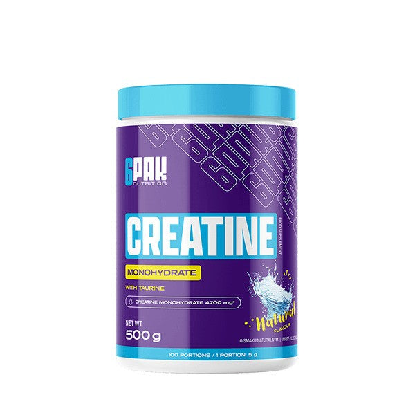 Creatine Monohydrate, Natural - 500 grams - 6PAK