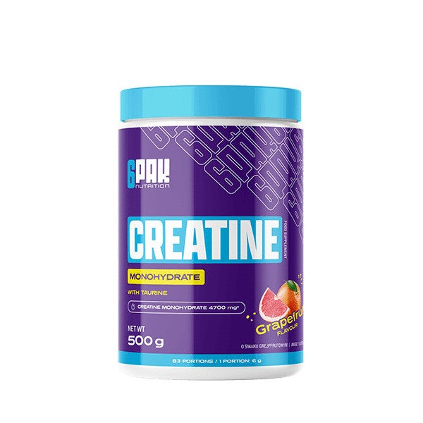 Creatine Monohydrate, Grapefruit - 500 grams - 6PAK