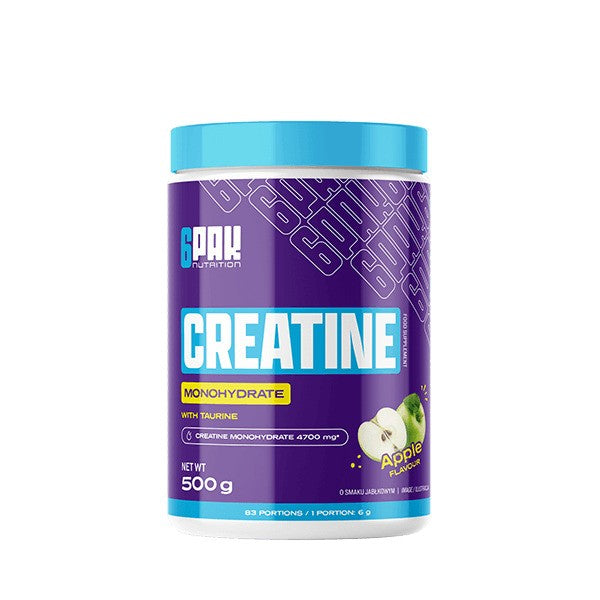 Creatine Monohydrate, Apple - 500 grams - 6PAK