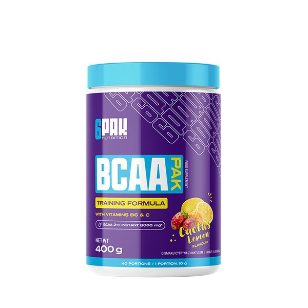 BCAA Pak, Cactus Lemon - 400 grams - 6PAK