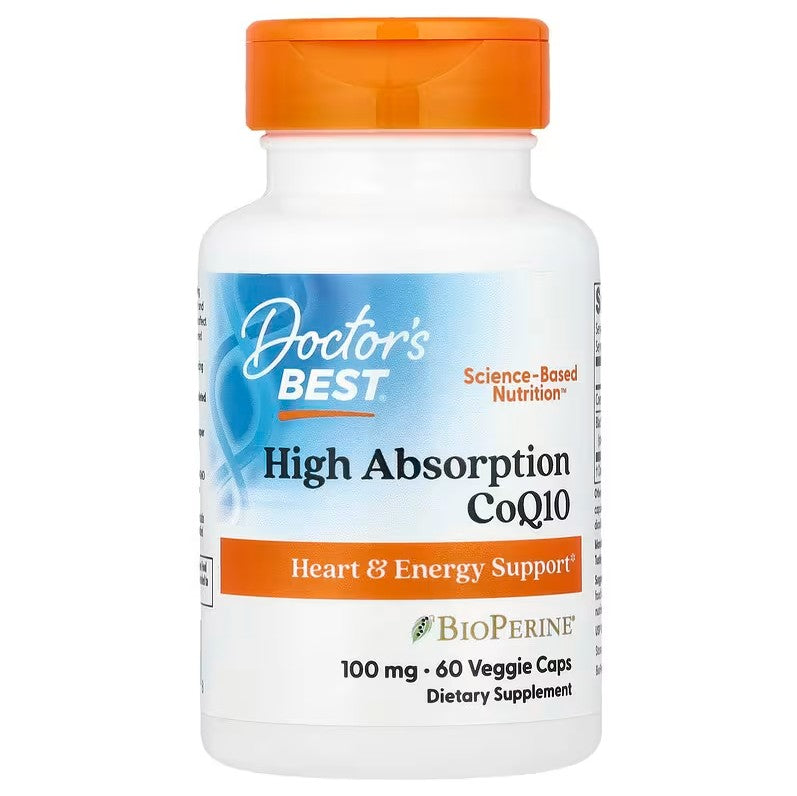 High Absorption CoQ10 with BioPerine, 100mg - 60 vcaps - Doctor's Best