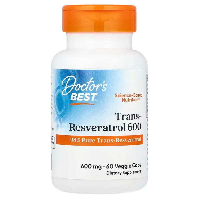 Trans-Resveratrol 600, 600mg - 60 vcaps - Doctor's Best