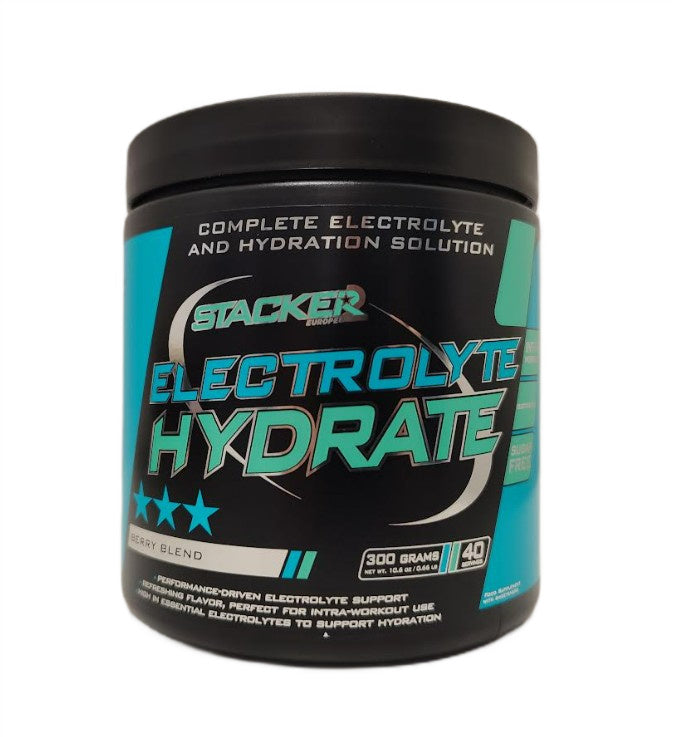 Electrolyte Hydrate, Berry Blend - 300 grams - Stacker2 Europe