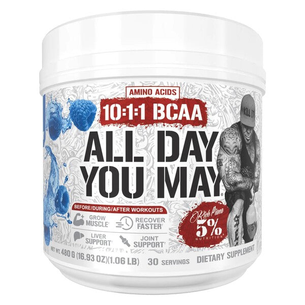 AllDayYouMay - Legendary Series, Blue Raspberry - 480 grams - 5% Nutrition
