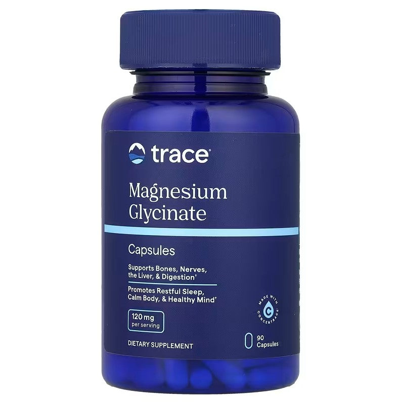 Magnesium Glycinate, 120 mg - 90 caps - Trace Minerals