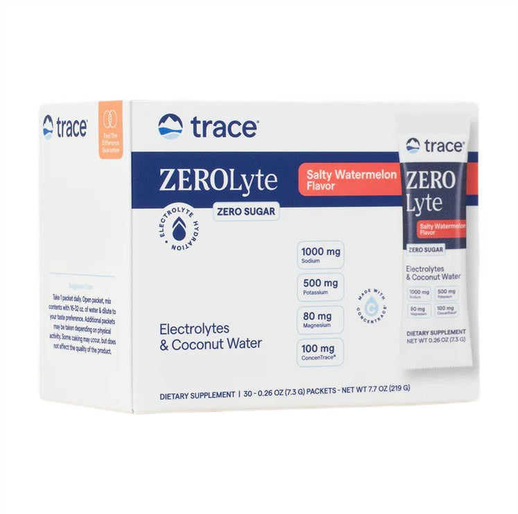 ZEROLyte, Salty Watermelon - 30 packets - Trace Minerals