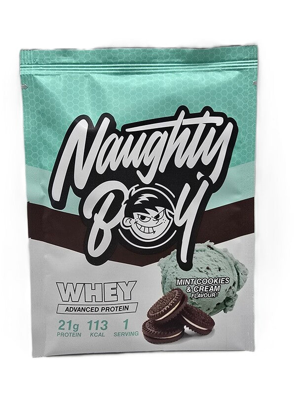 Advanced Whey, Mint Cookies & Cream - 30 grams (1 serving) - Naughty Boy