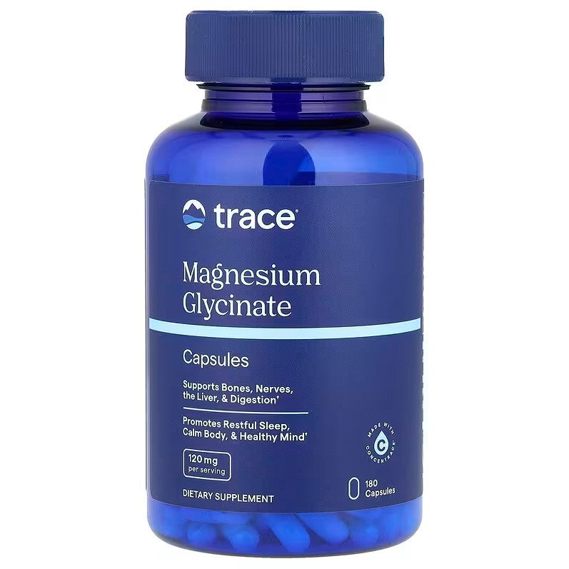 Magnesium Glycinate, 120mg - 180 caps - Trace Minerals